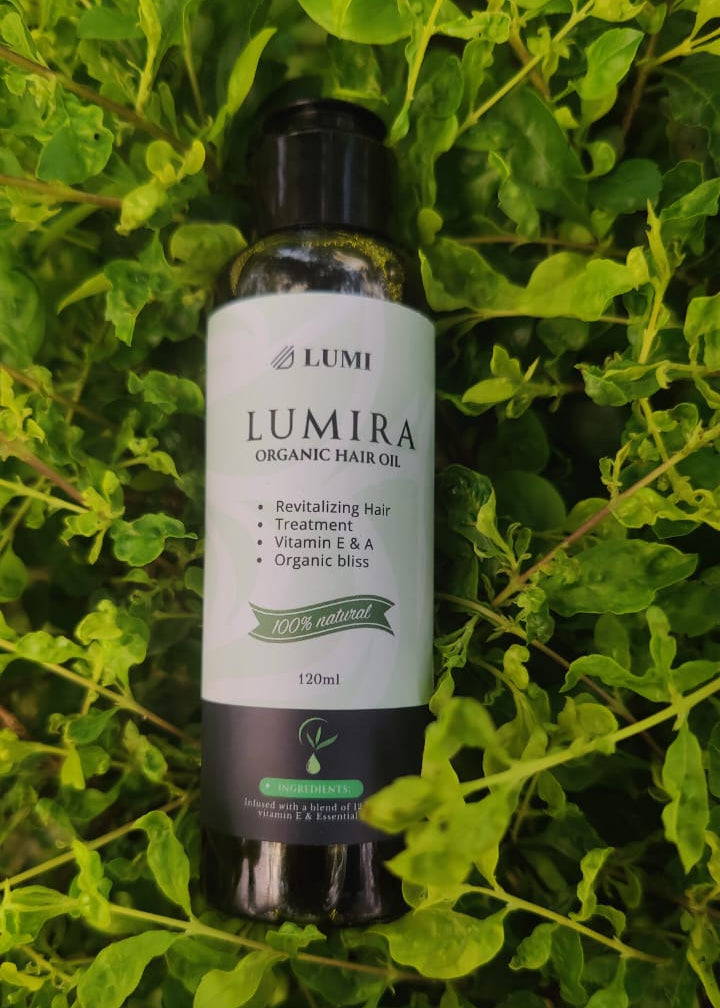 LUMIRA Organic Hair Oil – 100% Natural Herbal Blend (120ml)
