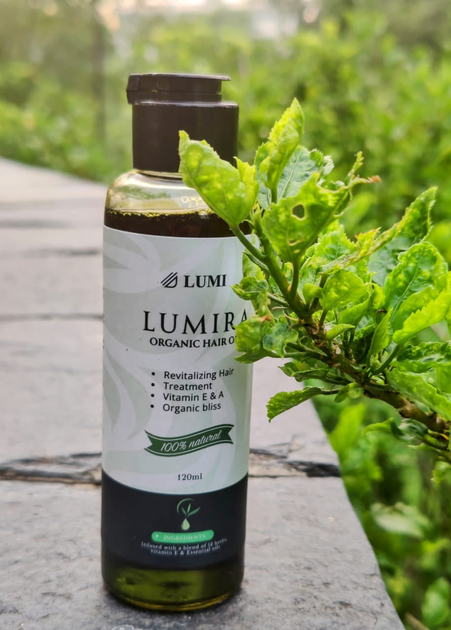 LUMIRA Organic Hair Oil – 100% Natural Herbal Blend (120ml)
